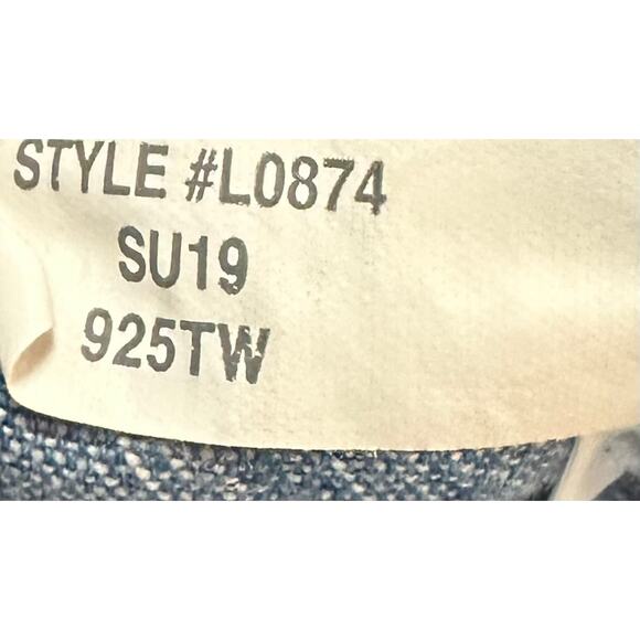 J. Crew Chambray Tie-Waist Pant Blue Classic Wash L0874 Size 4 - Picture 12 of 12